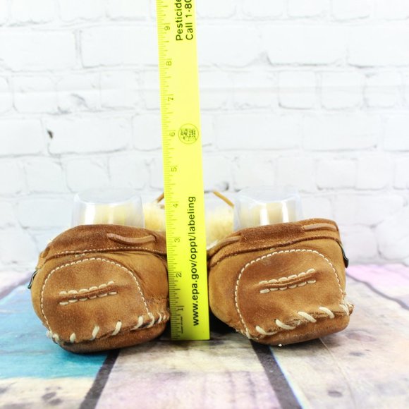 LL Bean Shearling Lined Wicked Good Moc Size 14 M - Picture 8 of 9